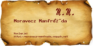 Moravecz Manfréda névjegykártya